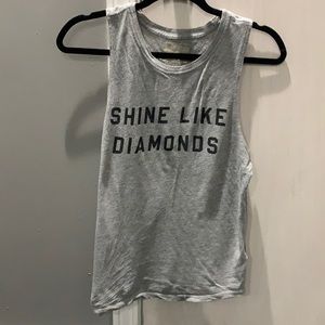 Spiritual Gangster Gray “Shine Like Diamonds” Tank